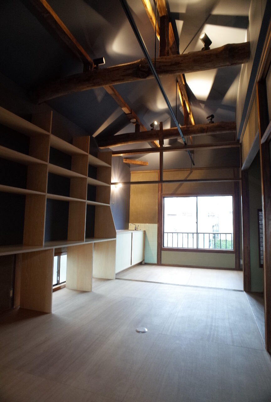 天井あらわし　デザイン事務所　日本家屋のリノベーション